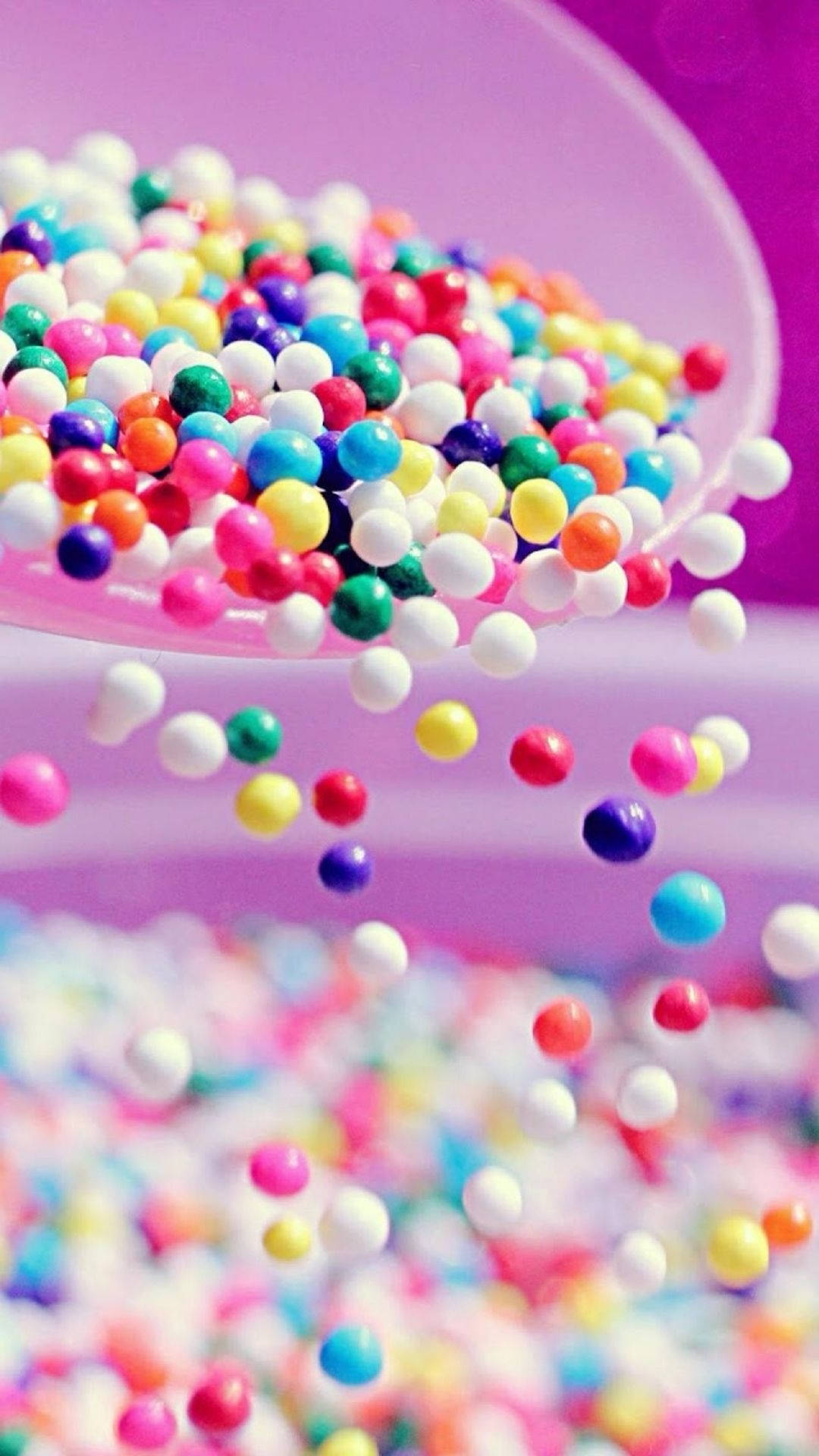 Sugar Candy Balls Background