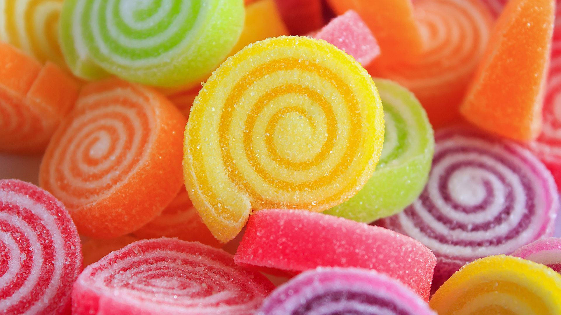 Sugar Jelly Sweet Treats Background