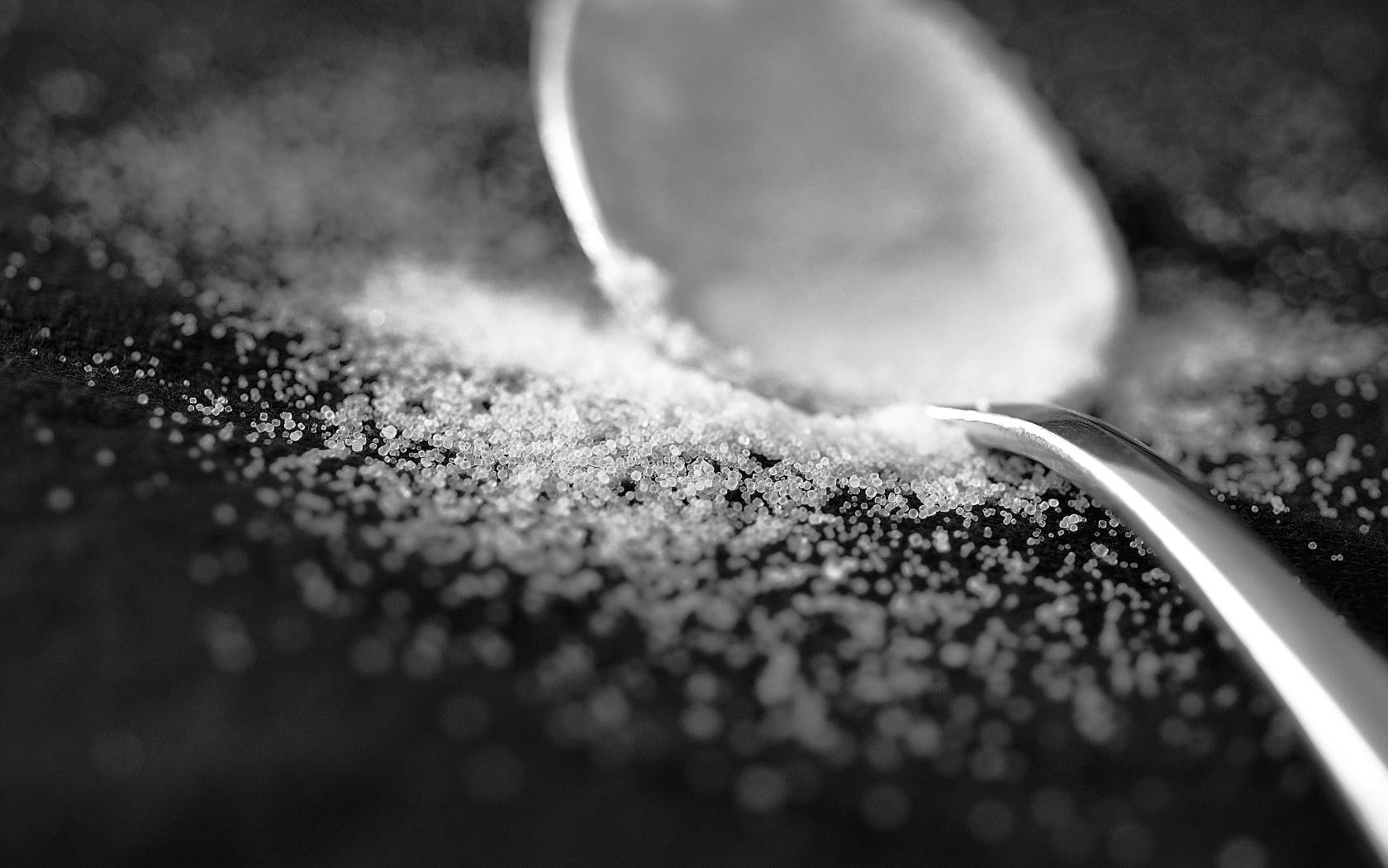 Sugar Left On Spoon Aesthetic Background