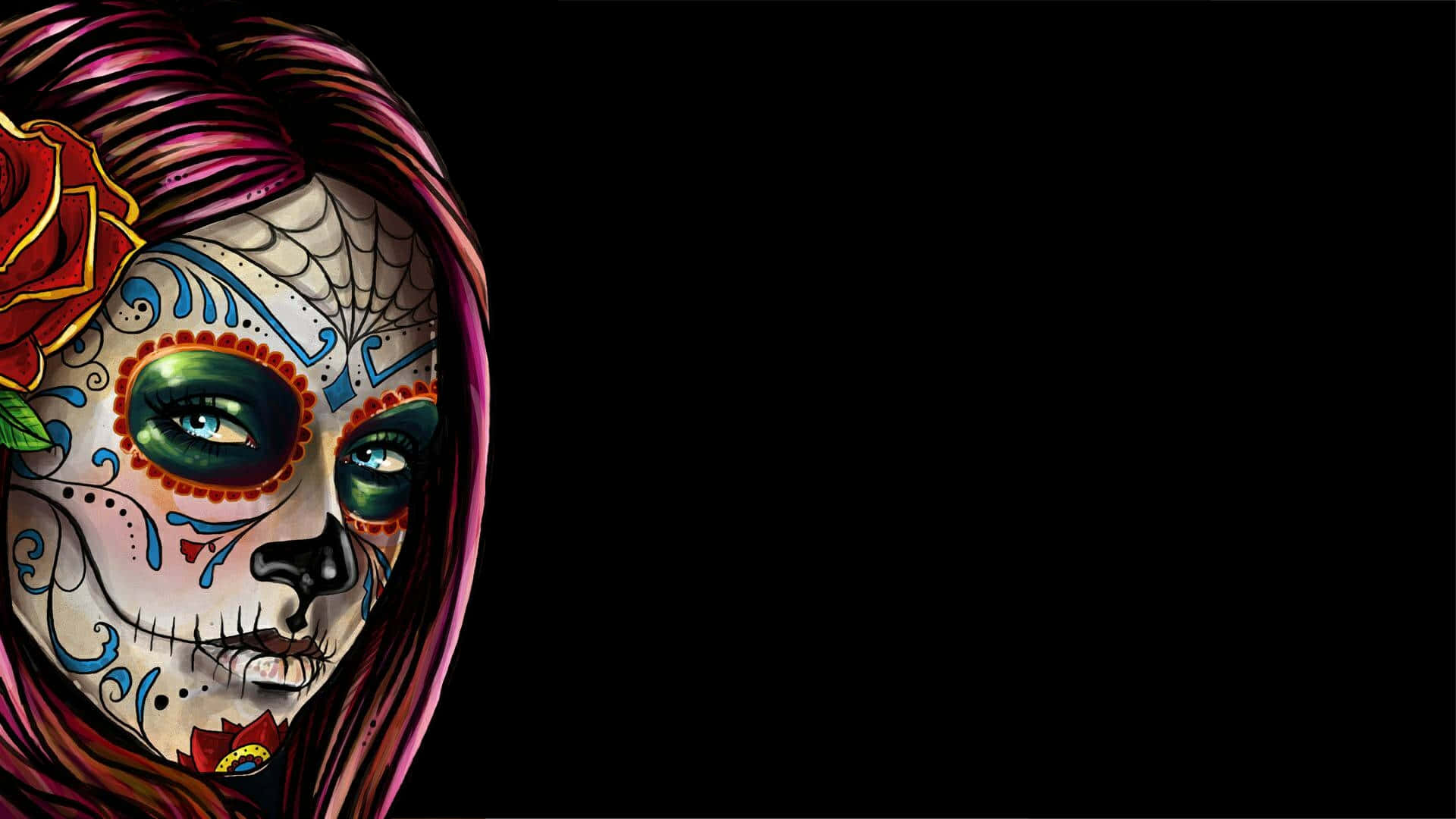 Sugar Skull Design Cell Phone Background