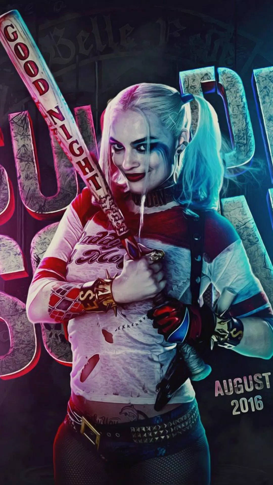 Suicide Squad Poster Harley Quinn Phone Background