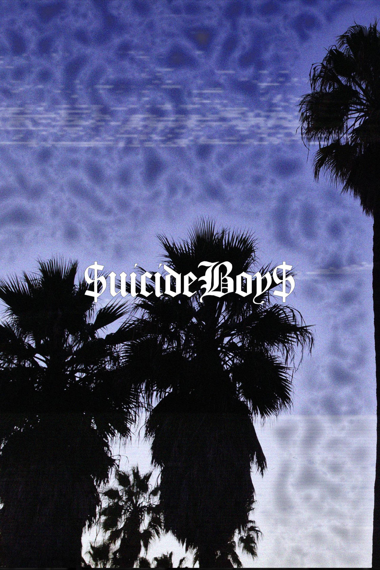 Suicideboys Purple And Grey Clouds Background