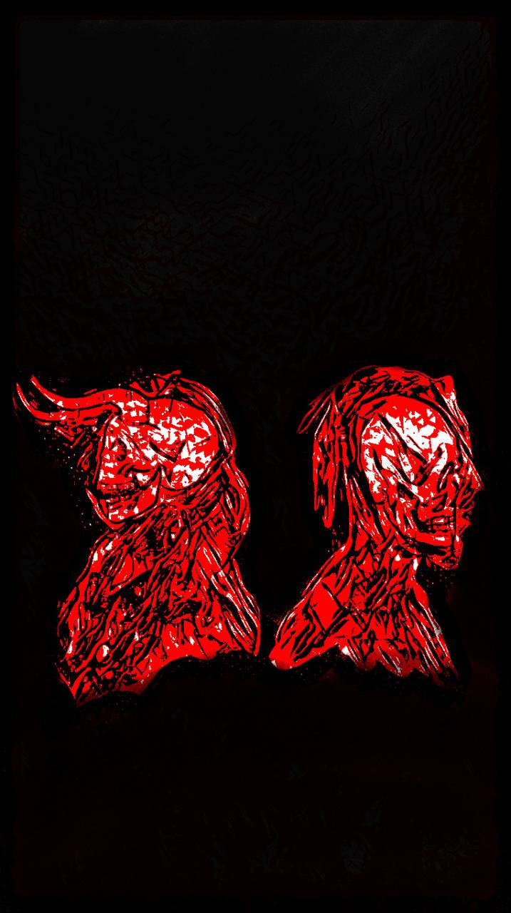 Suicideboys Red Abstract Art