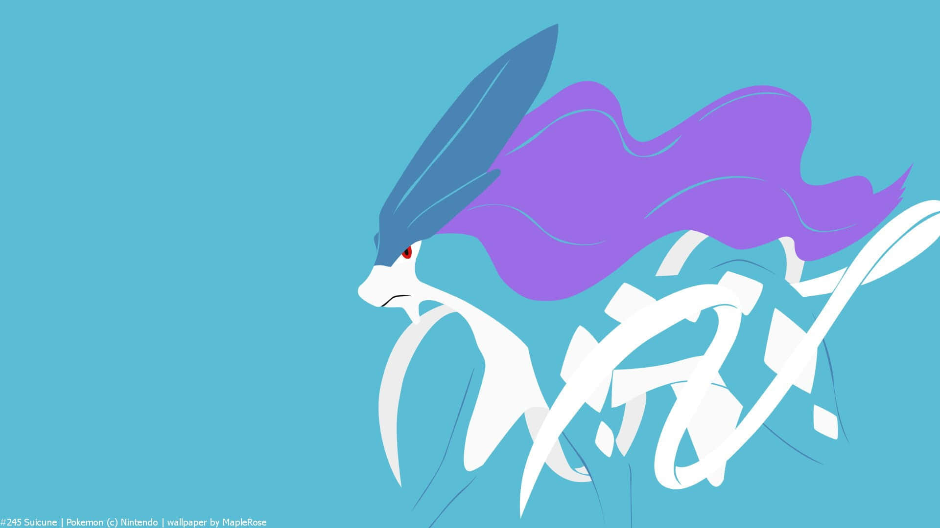 Suicune Solid Color Art Background