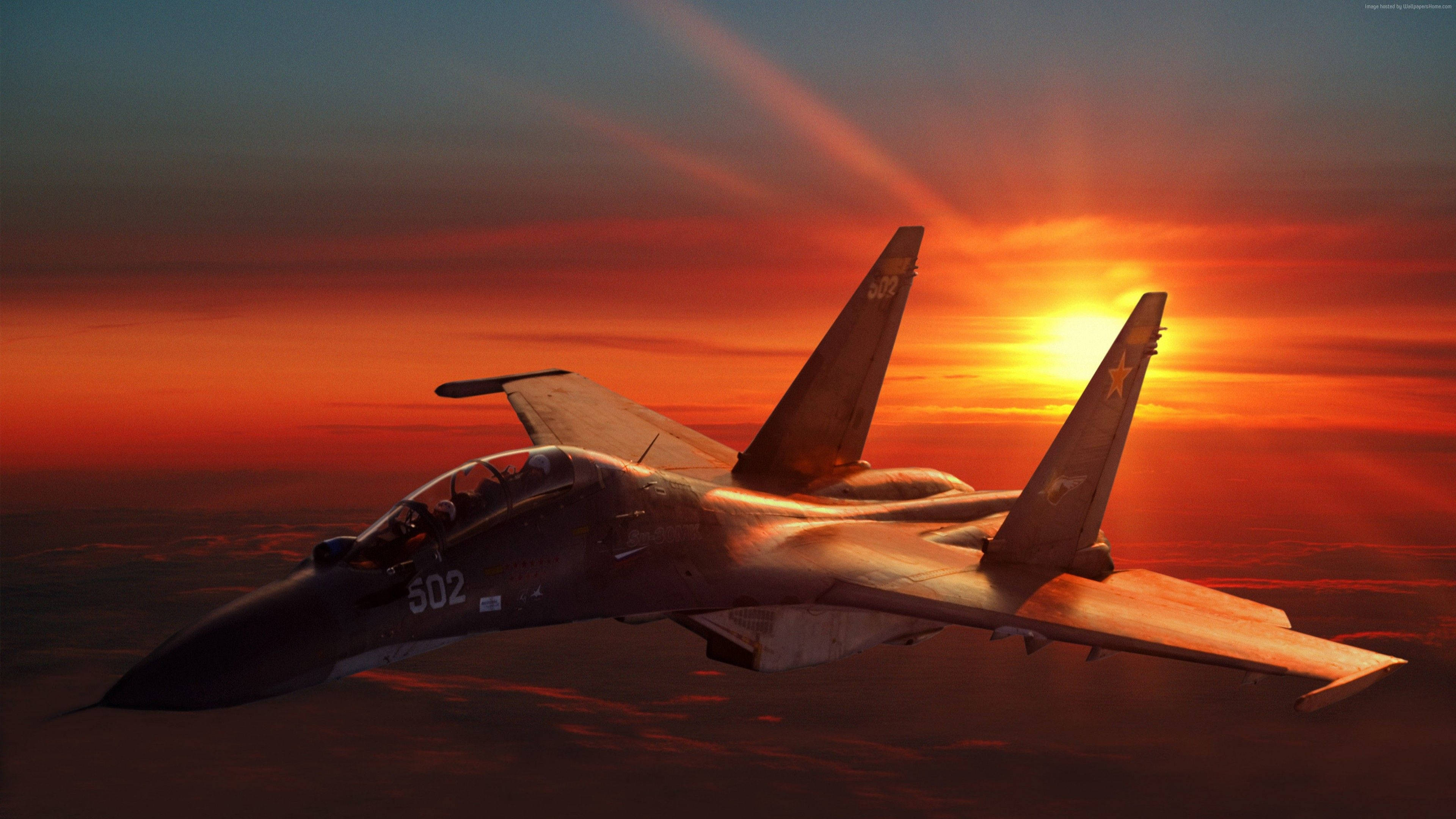 Sukhoi Su-30 Fighter Jet Background