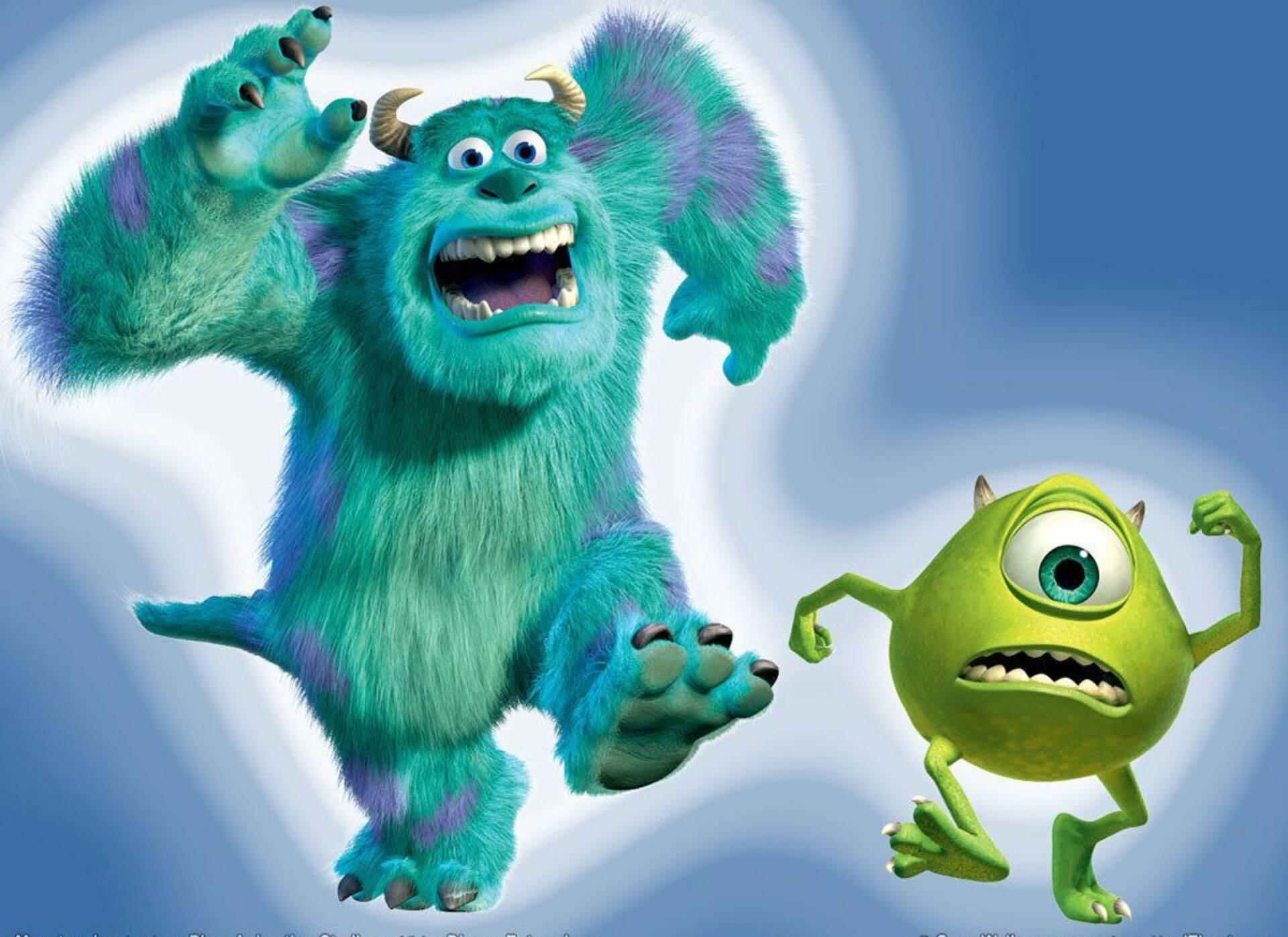 Sulley & Mike In Blue