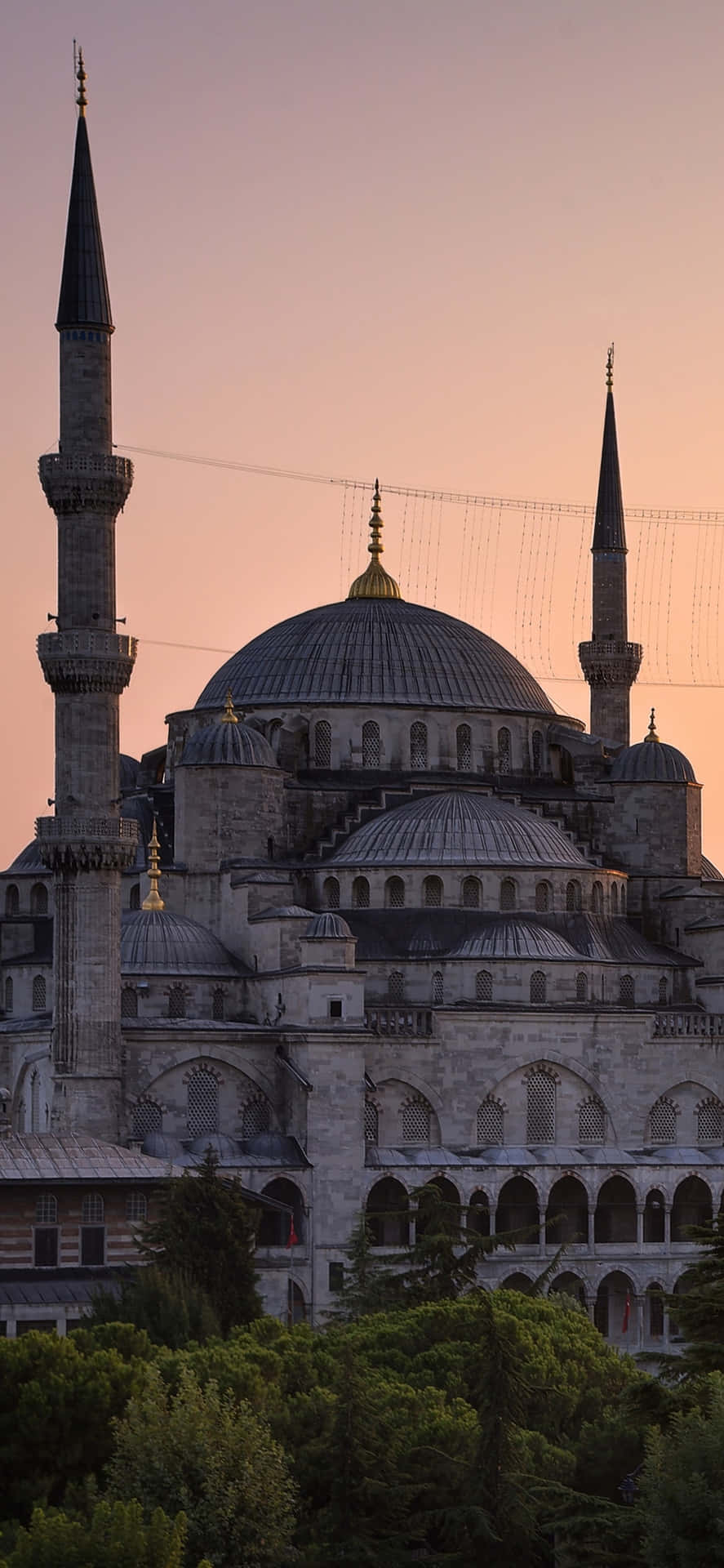 Sultan Ahmed Mosque Iphone Sunset Background
