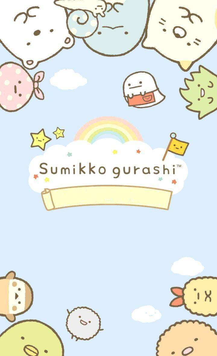 Sumikko Gurashi Cloud Banner Background