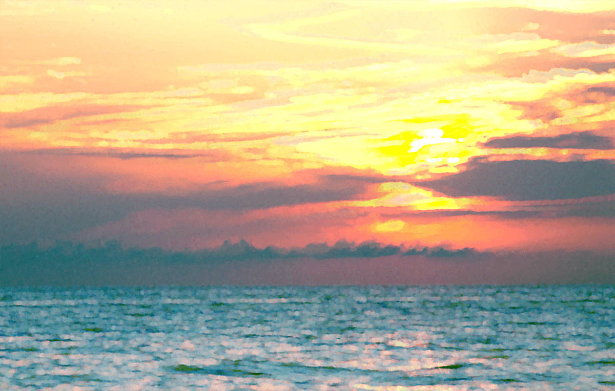 Summer Aesthetic Beach Sunset Focus Shot