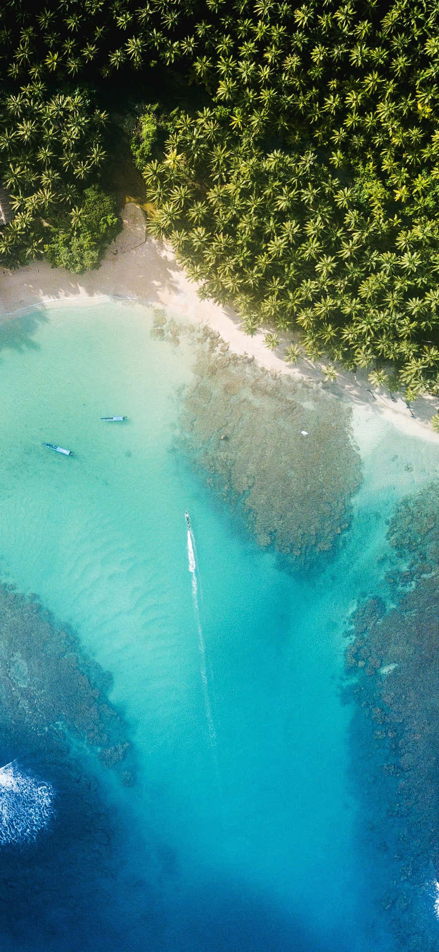 Summer Beach Iphone Top View Island Background