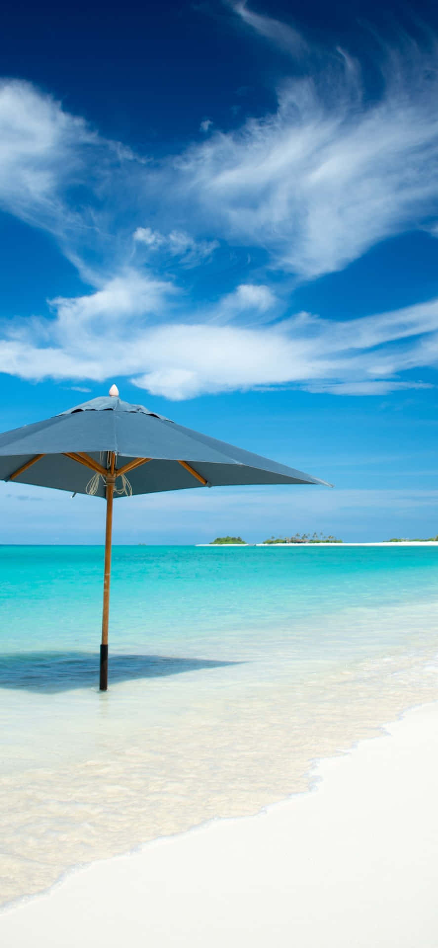 Summer Beach Iphone Umbrella Background