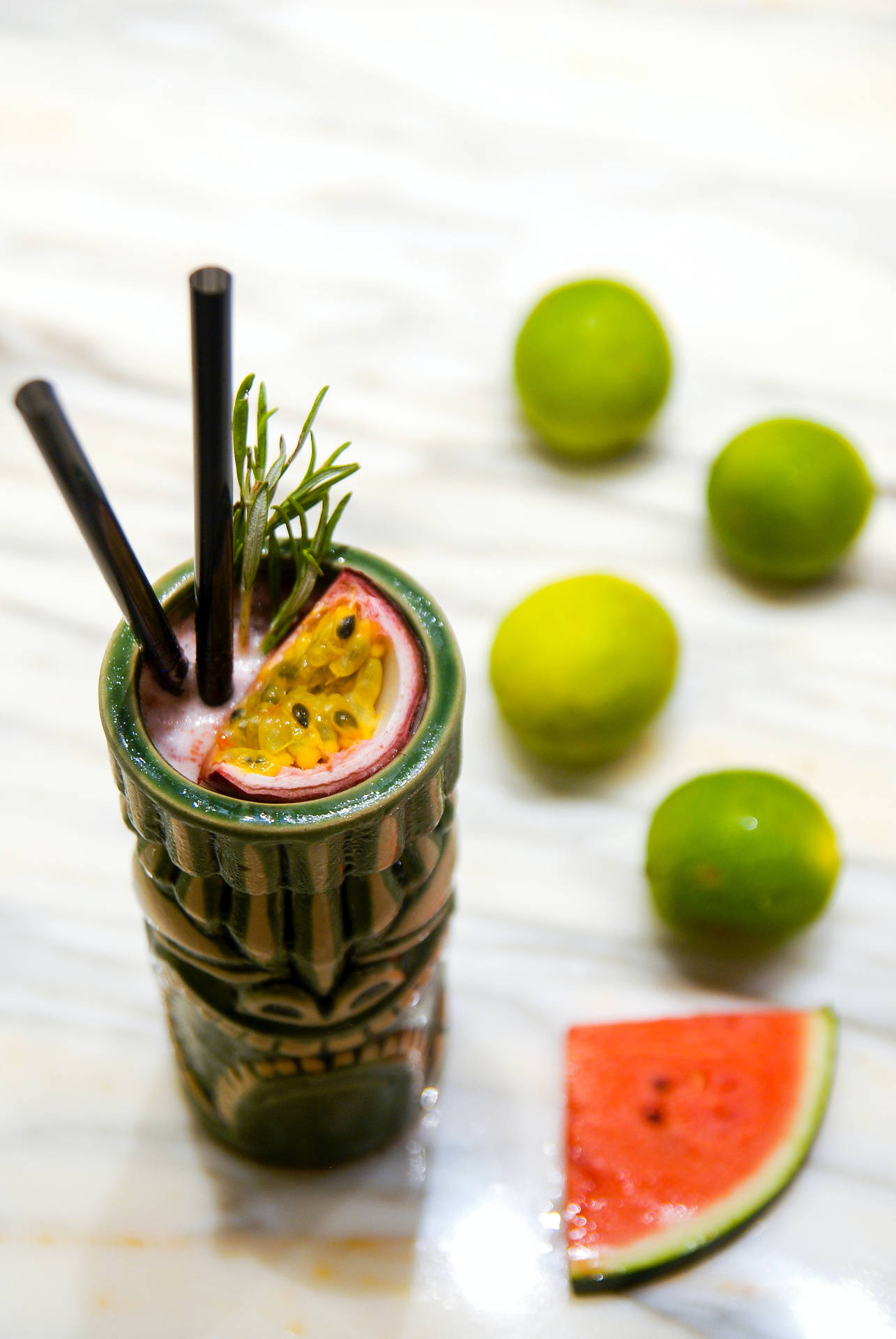 Summer Fresh Passion Fruit Cocktail