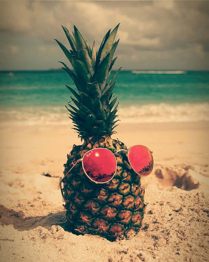 Summer Fun Pineapple With Sunglasses