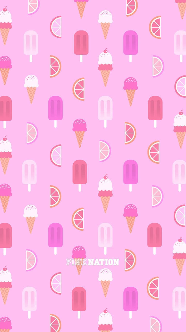 Summer Ice Cream Victoria's Secret Background