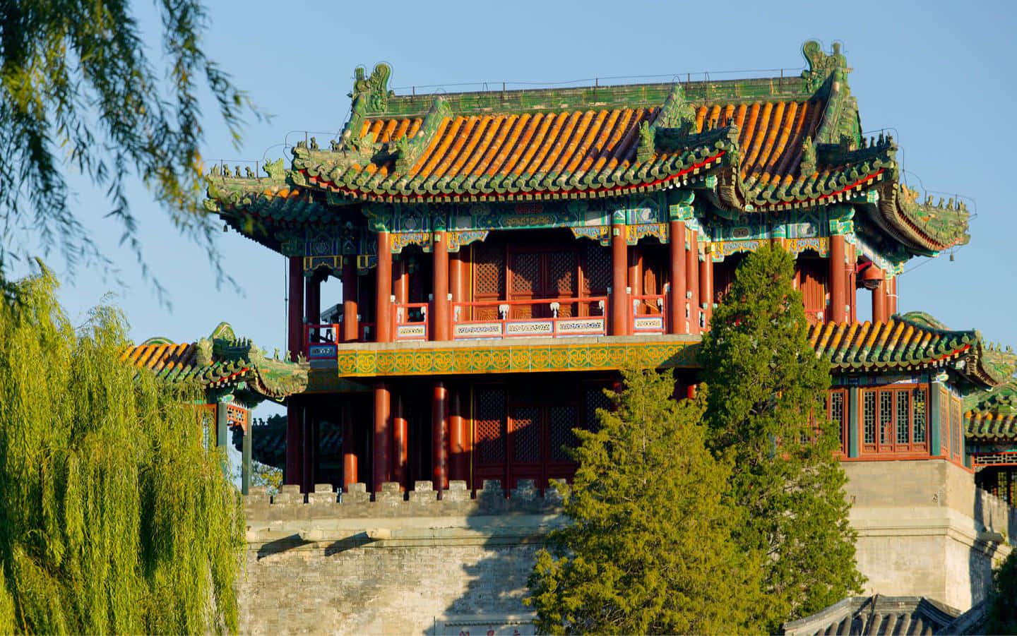 Summer Palace Forbidden City Background