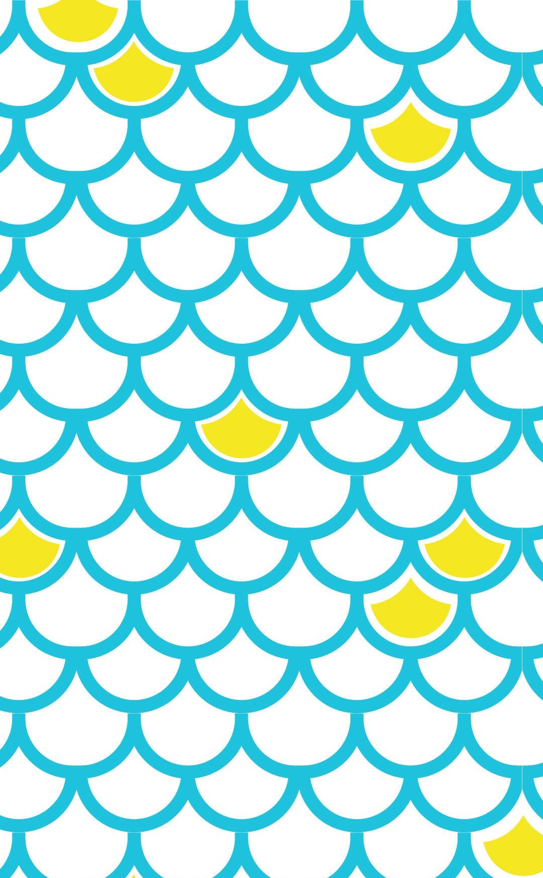 Summer Phone Yellow And Blue Scales Pattern Background