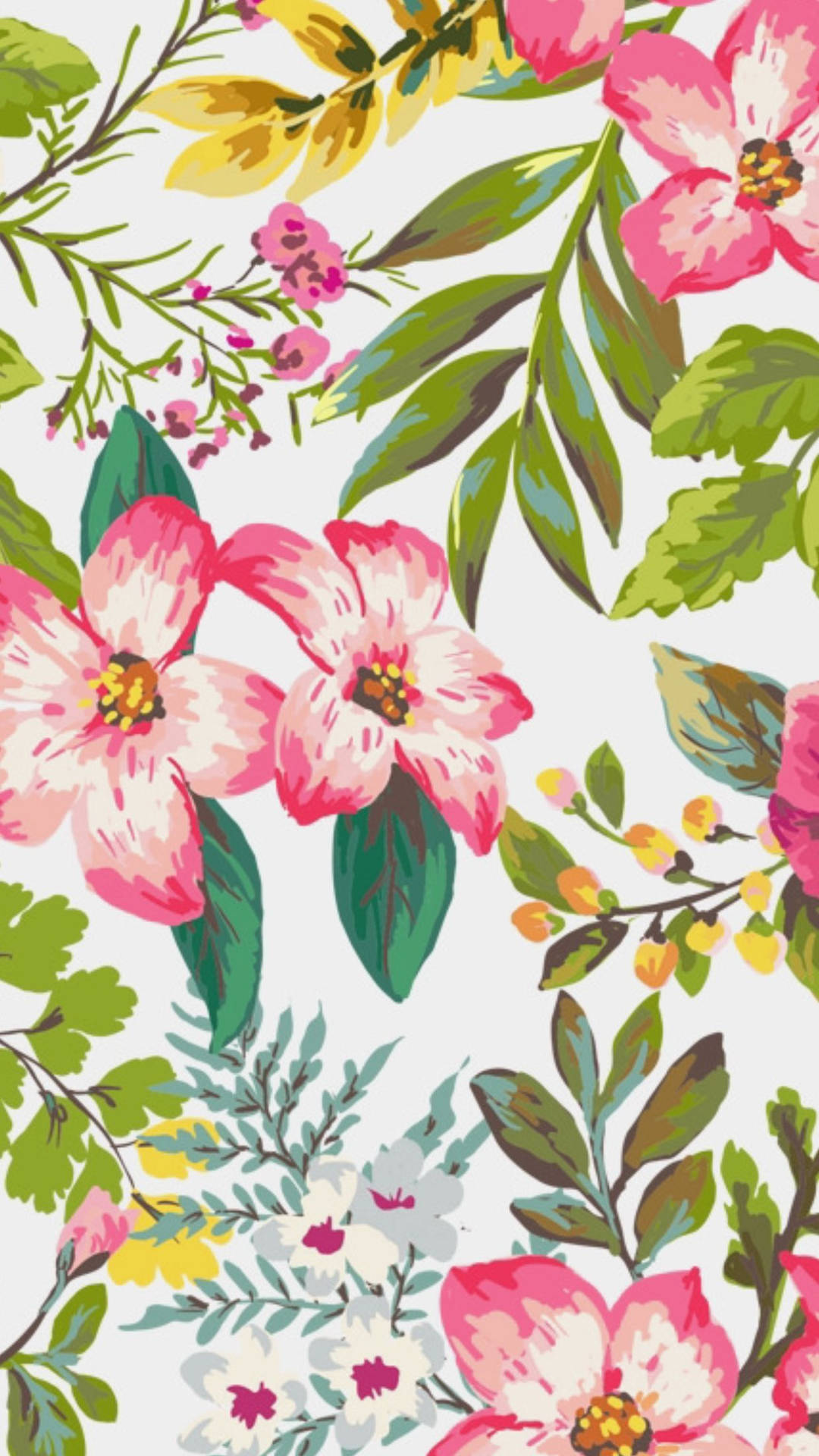 Summer Season Flower Illustration Background