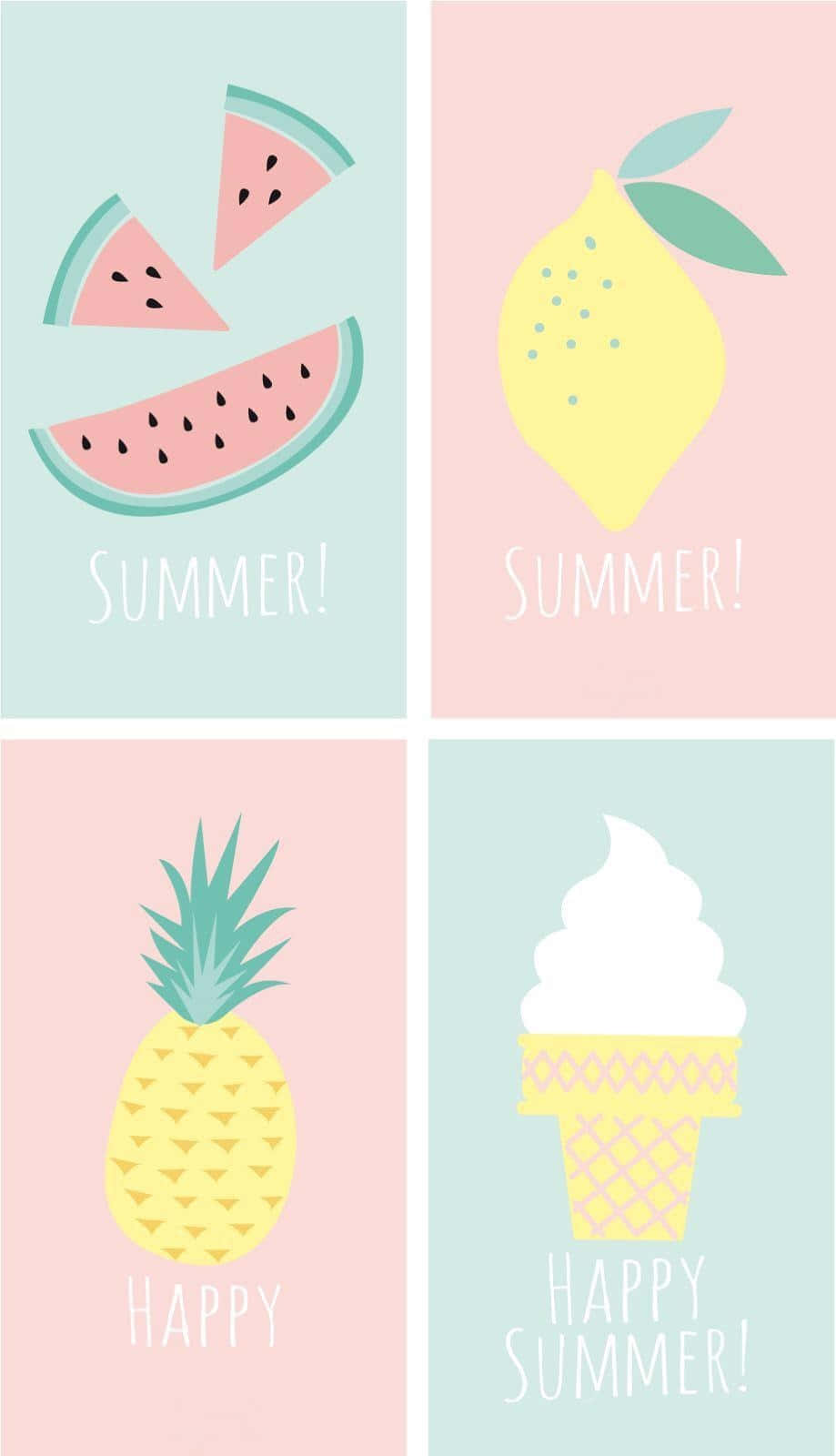 Summer Theme Cute Things Background