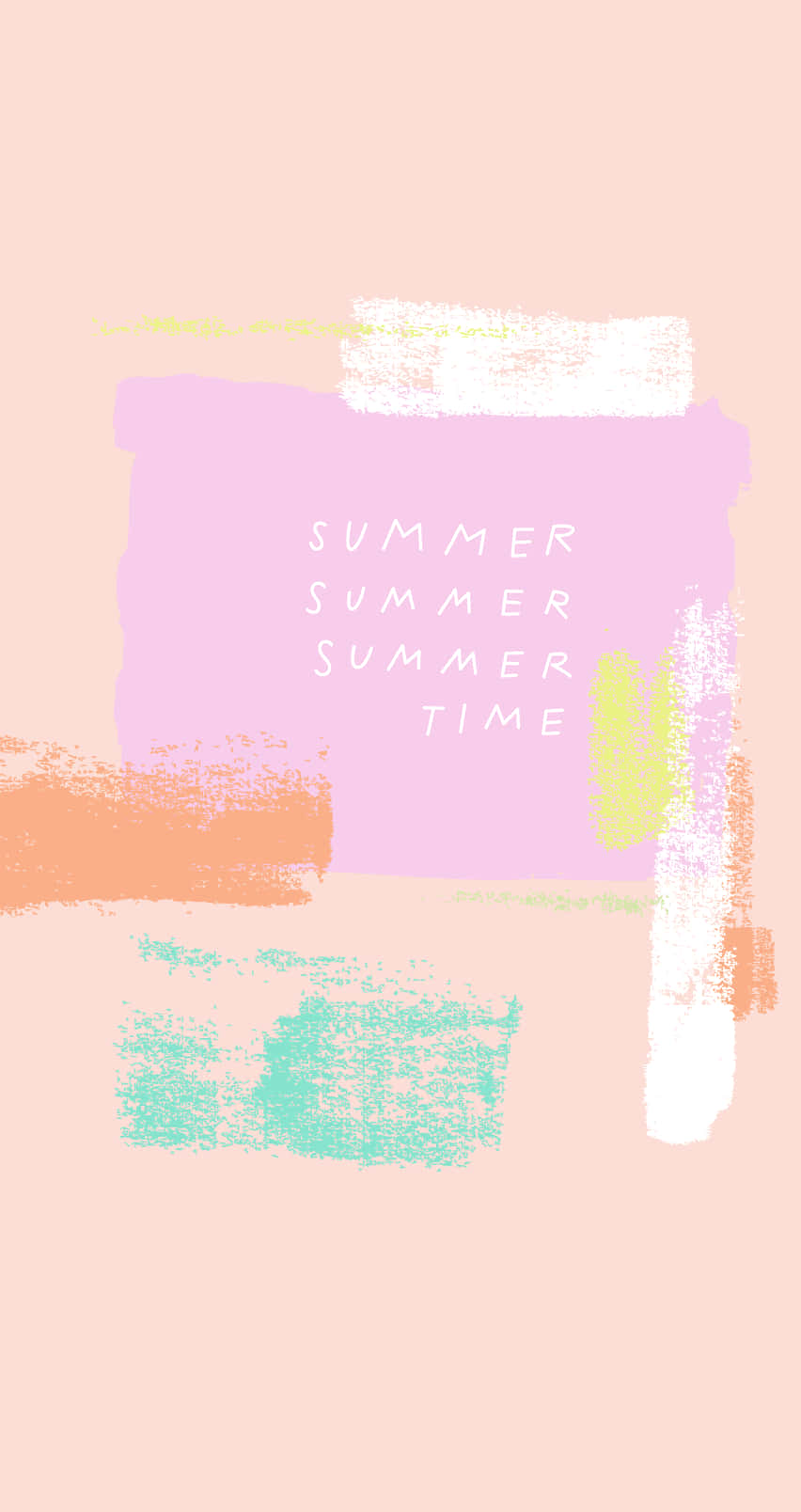 Summer Time Iphone With Paint Streaks Background