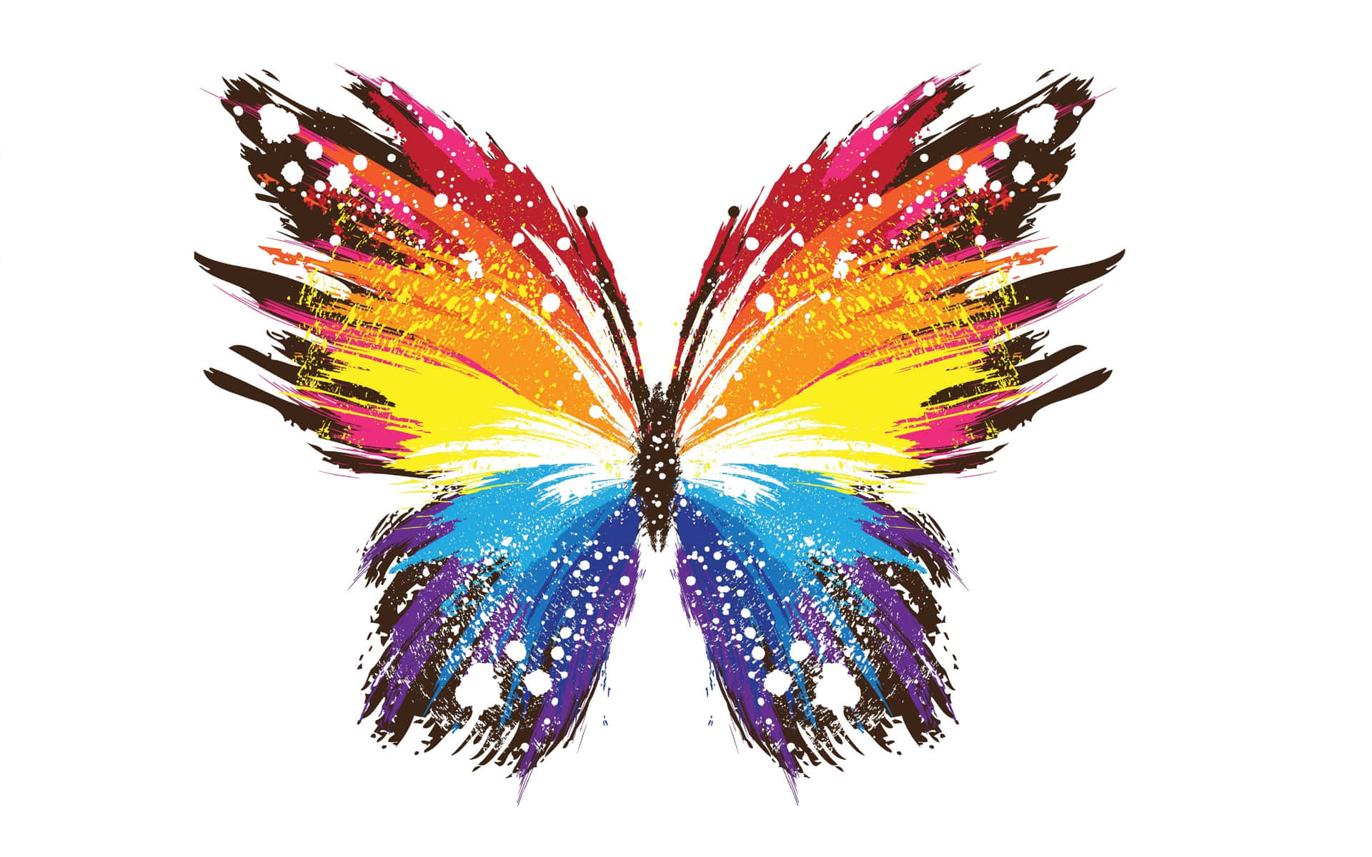 Summer Vibes: Enjoy The Beauty Of Butterflies On Your Laptop Background