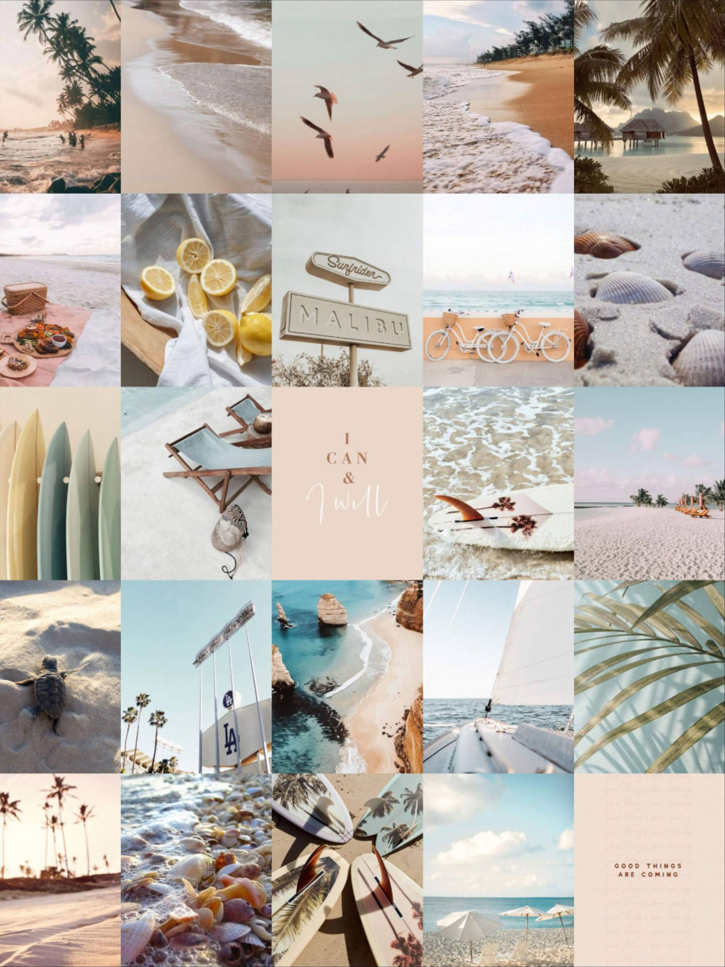 Summer Vibes Neutral Background