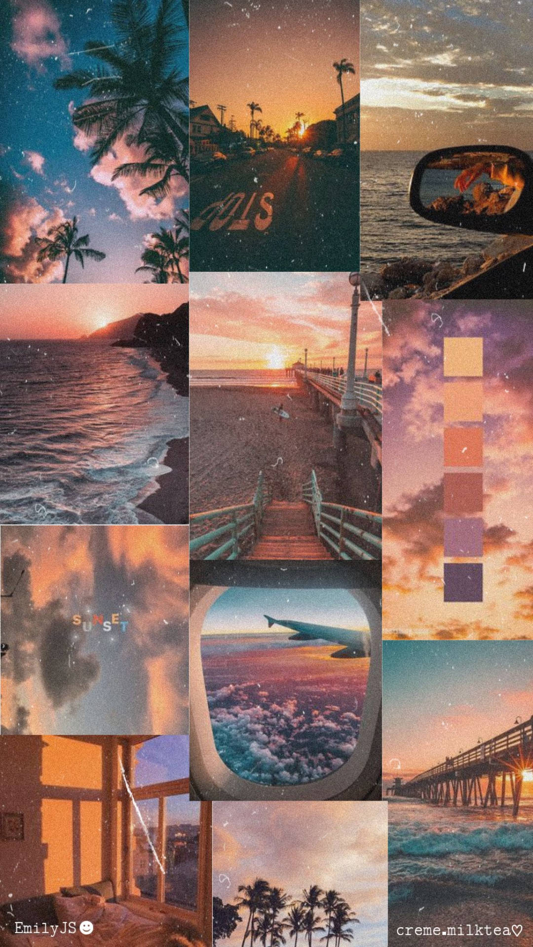 Summer Vibes Sunset Background