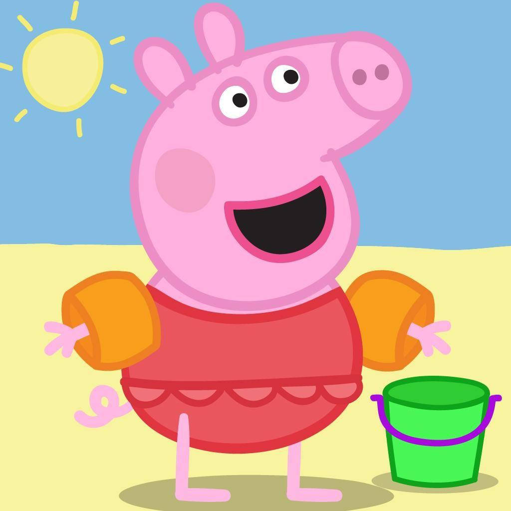 Summertime Peppa Pig Tablet Background