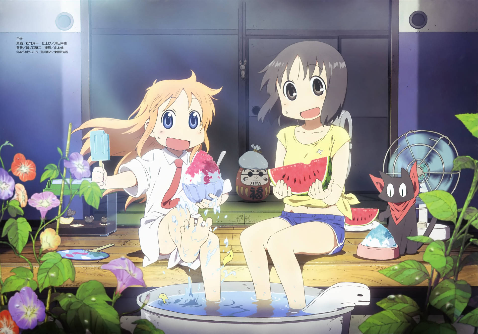 Summertime With Nichijou Characters