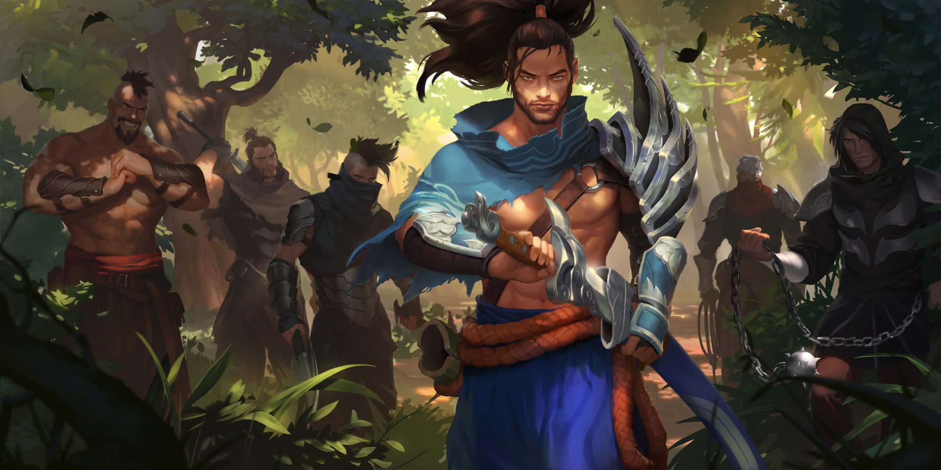 Summon The Wind With Yasuo, League Of Legends Champion Background