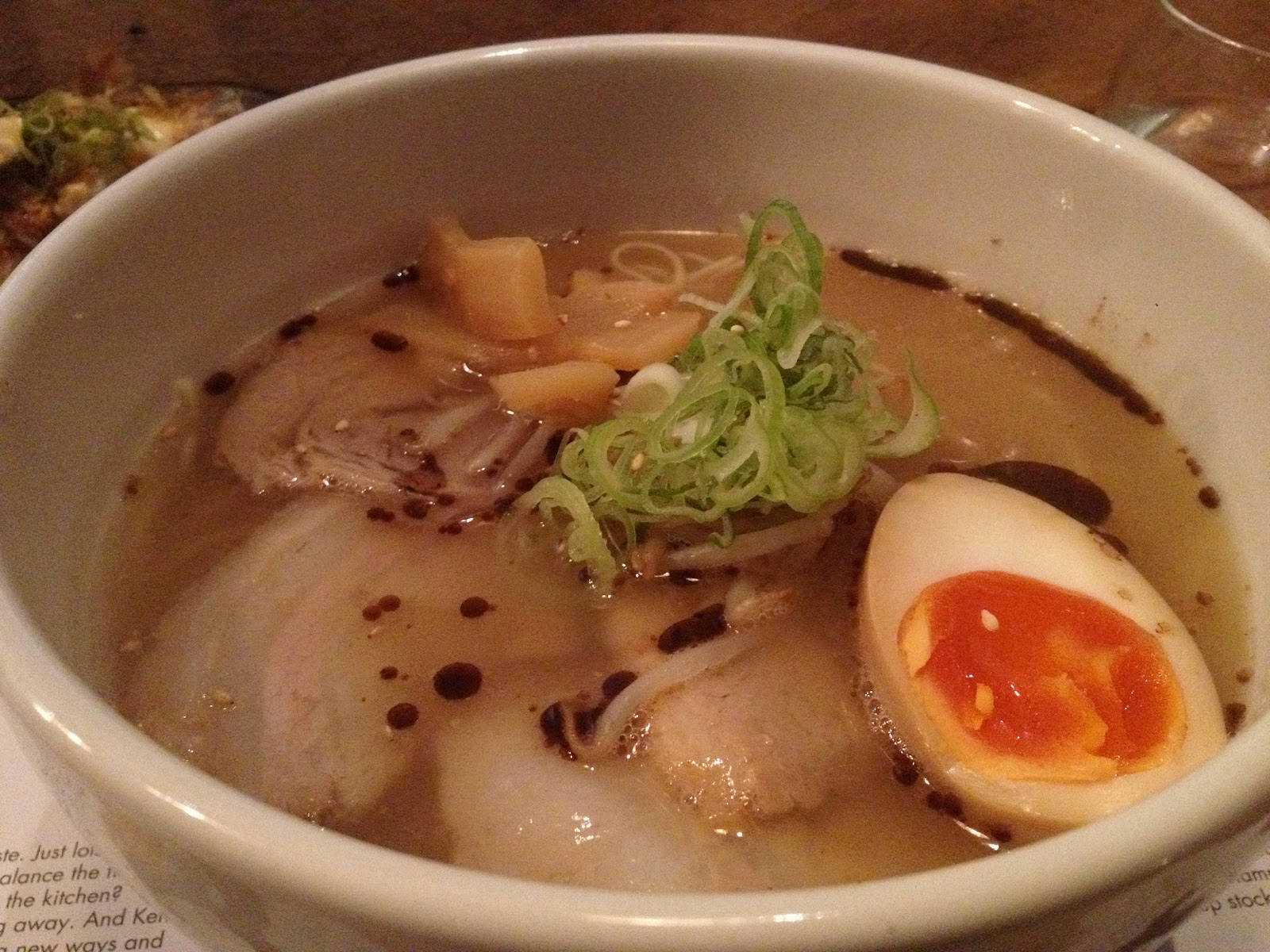 Sumptuous Hakata Ramen With Black Garlic Oil Background