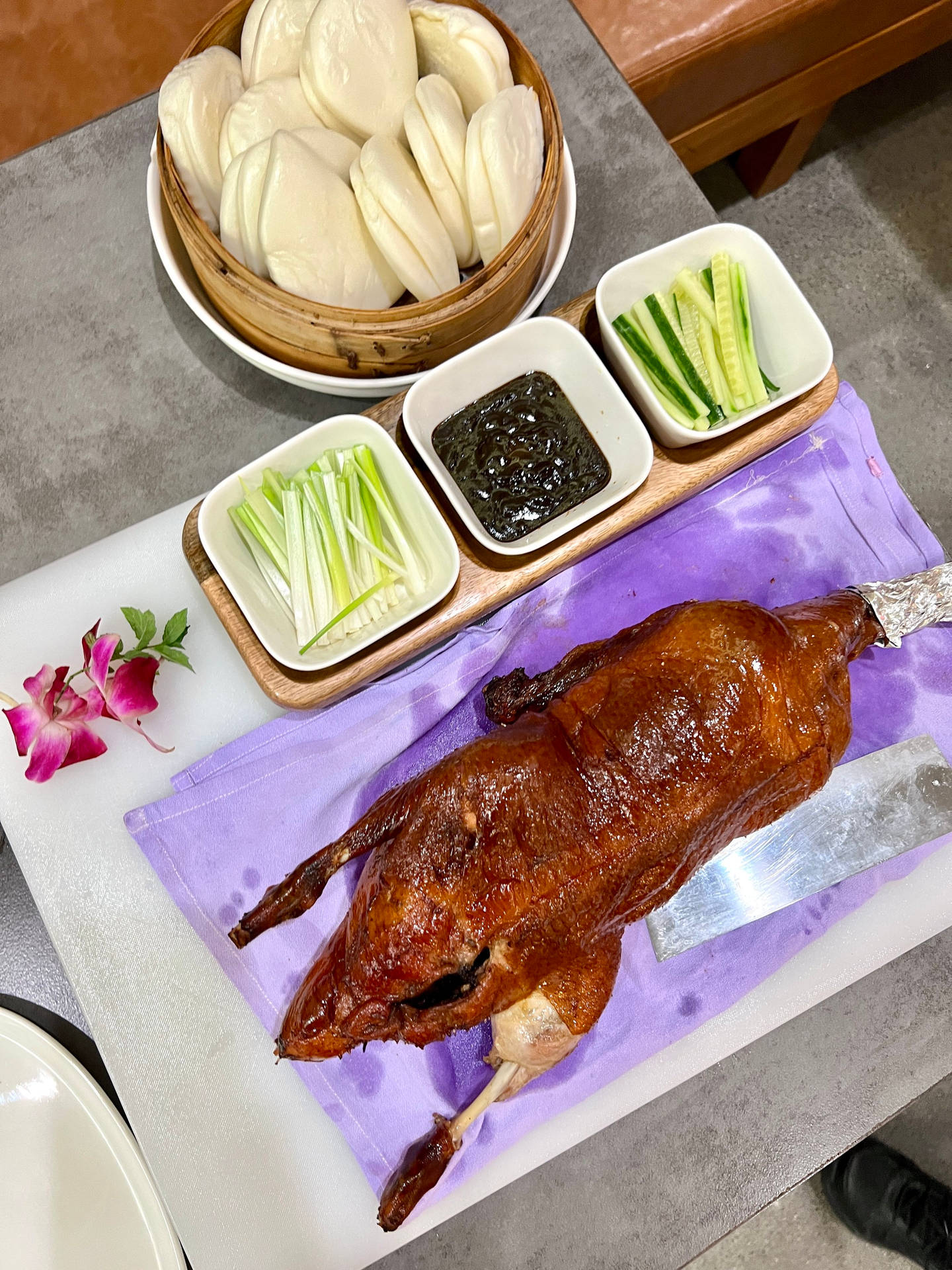 Sumptuous Peking Duck Roasting To Perfection