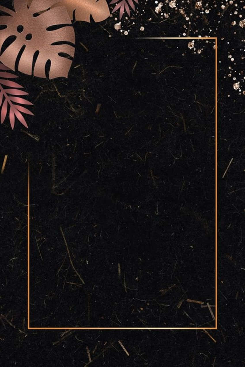 Sumptuously Styled In Rose Gold And Black Background