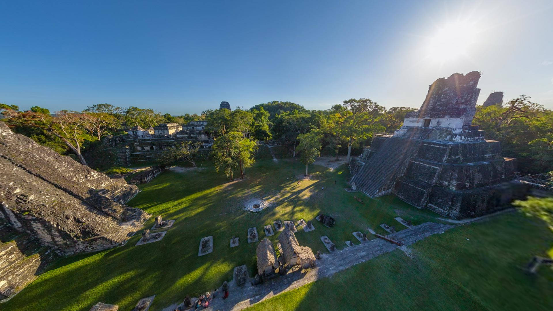 Sun And Shadows Tikal Background