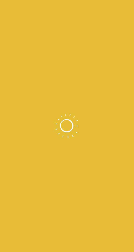 Sun Cute Yellow Aesthetic Background