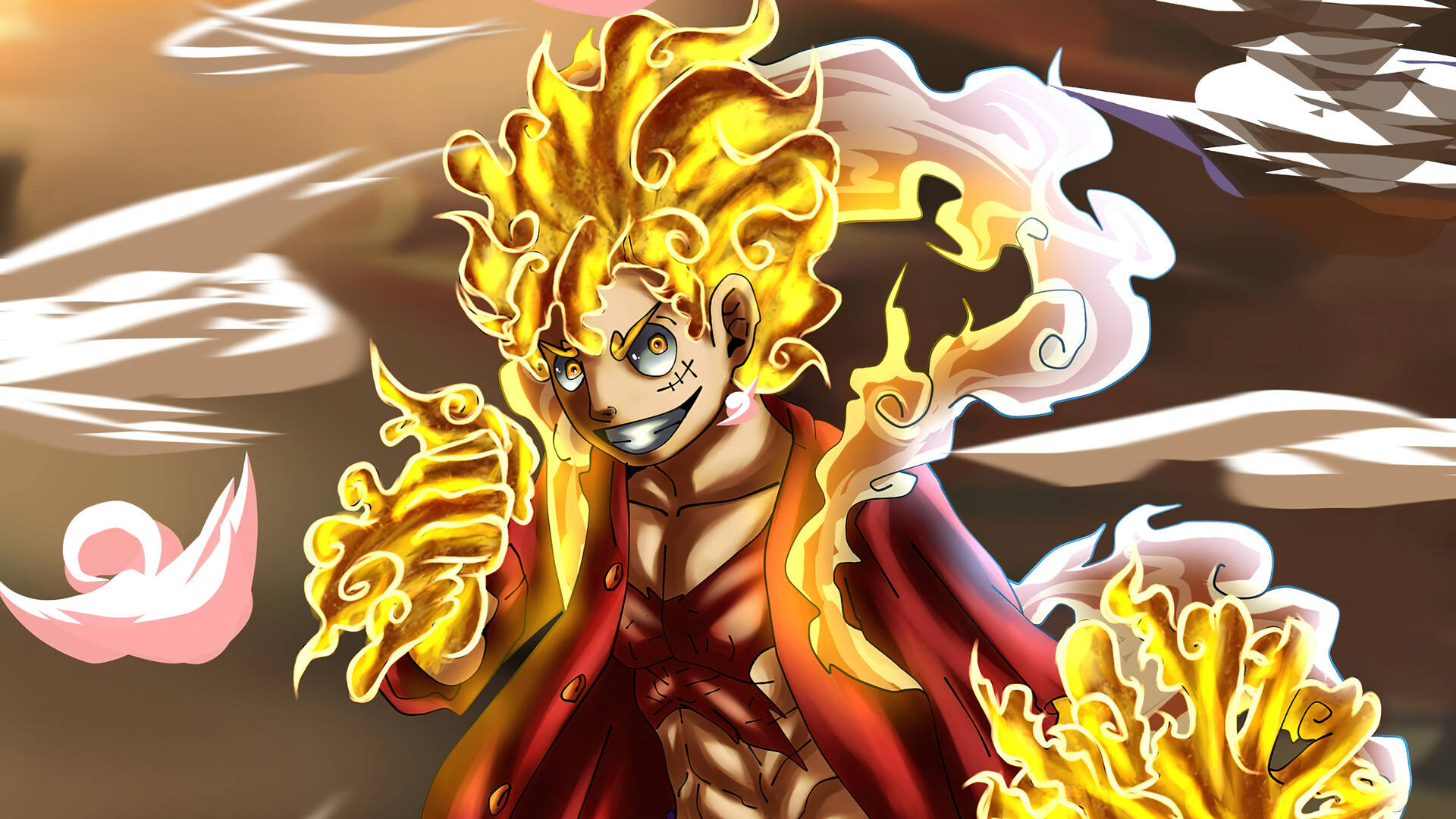 Sun God Nika Colored Background