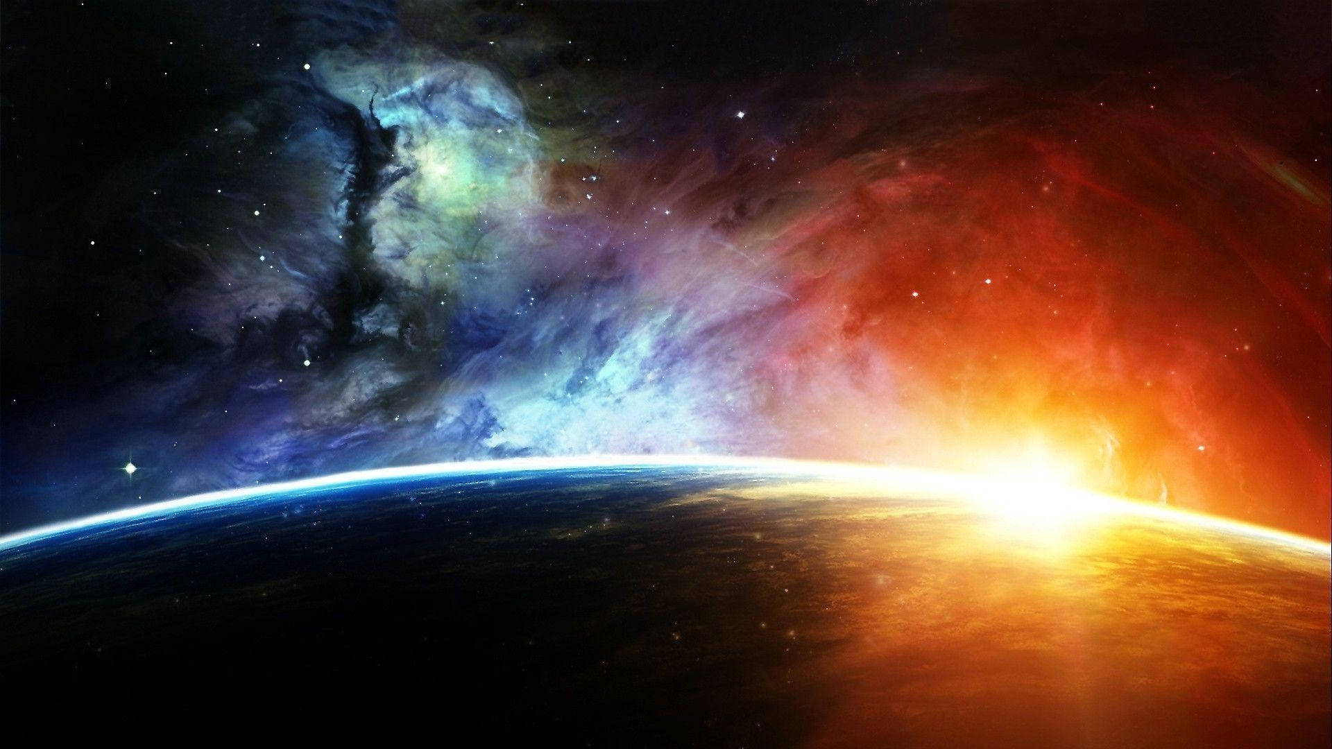 Sun Rays 1920x1080 Hd Space Background