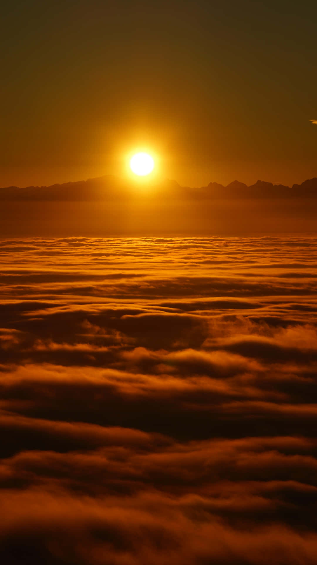 Sun Rise Over Sea Of Clouds