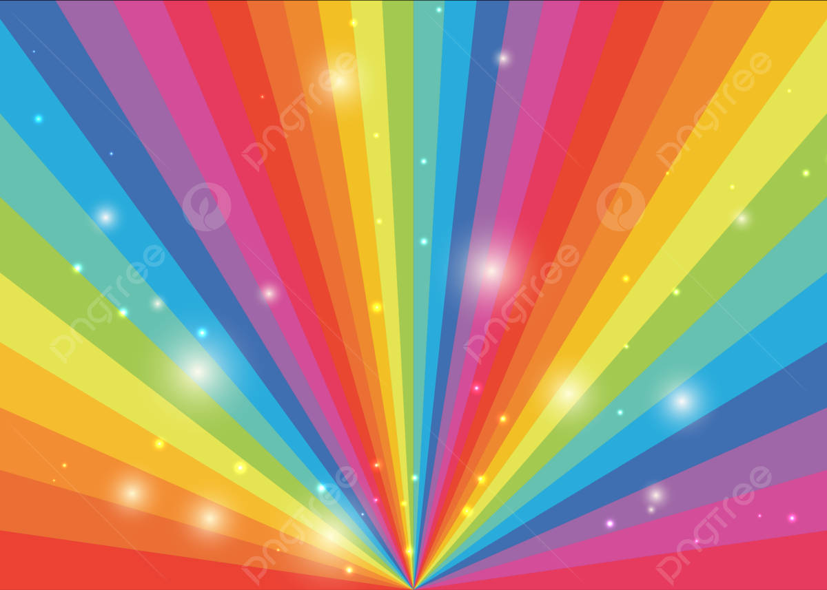 Sunburst Rainbow Background