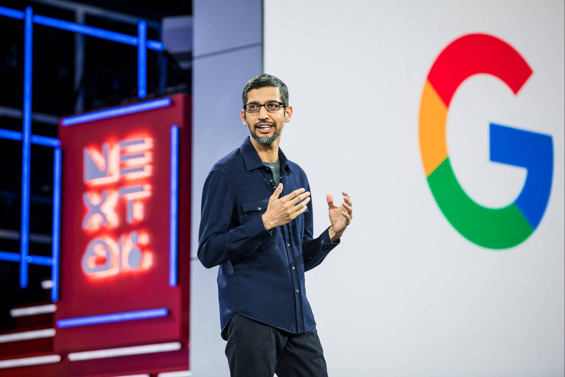 Sundar Pichai At A Google Conference