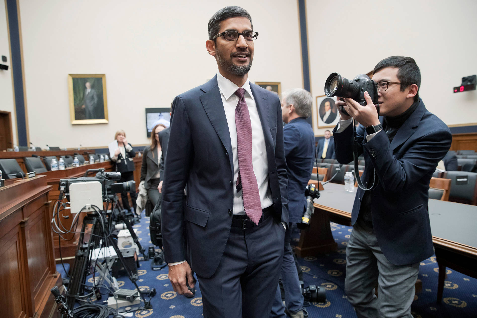 Sundar Pichai Testifies In The Court Background