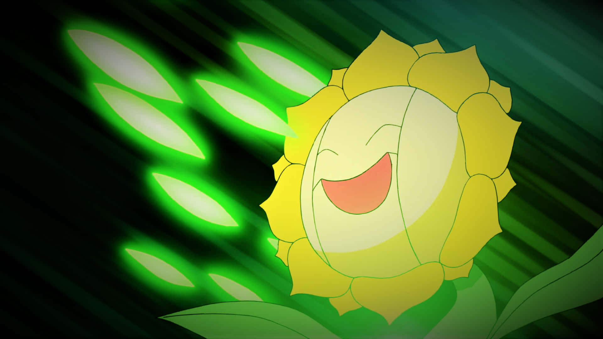 Sunflora Attacking Background