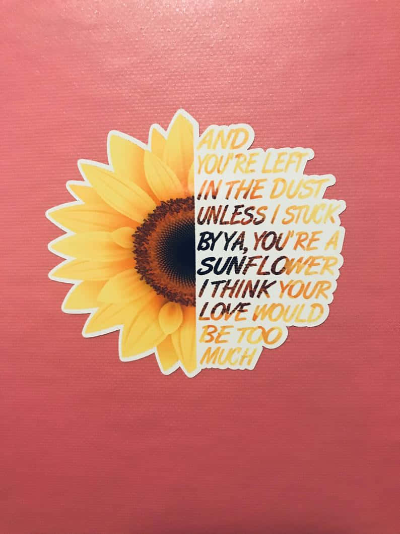 Sunflower Quotes Art Image