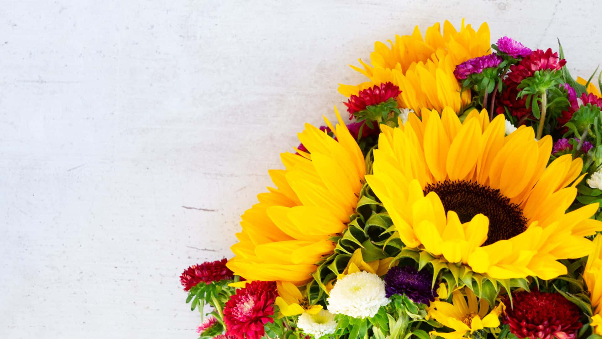 Sunflowers And Roses Love Bouquet