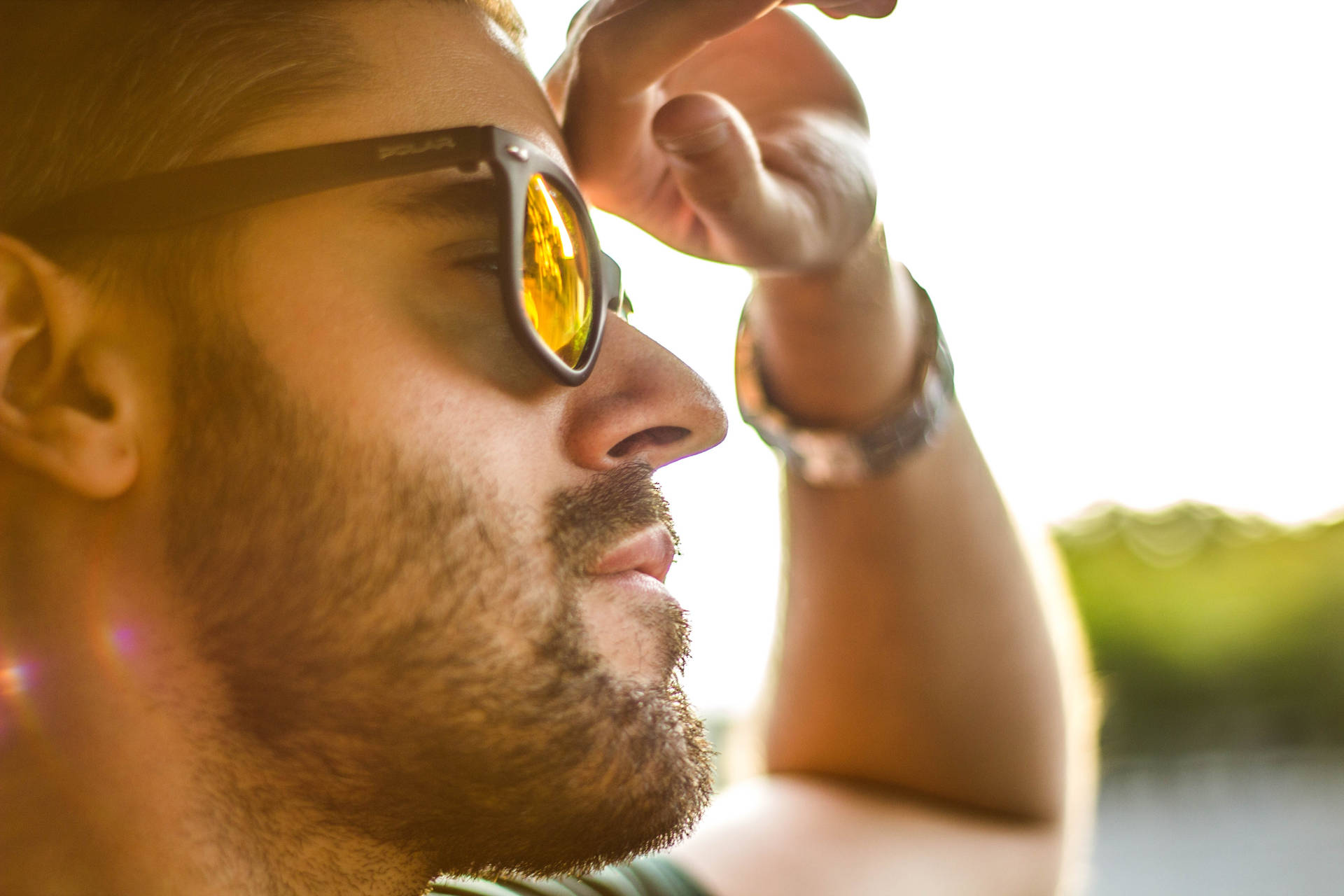 Sunglasses Male Model Background