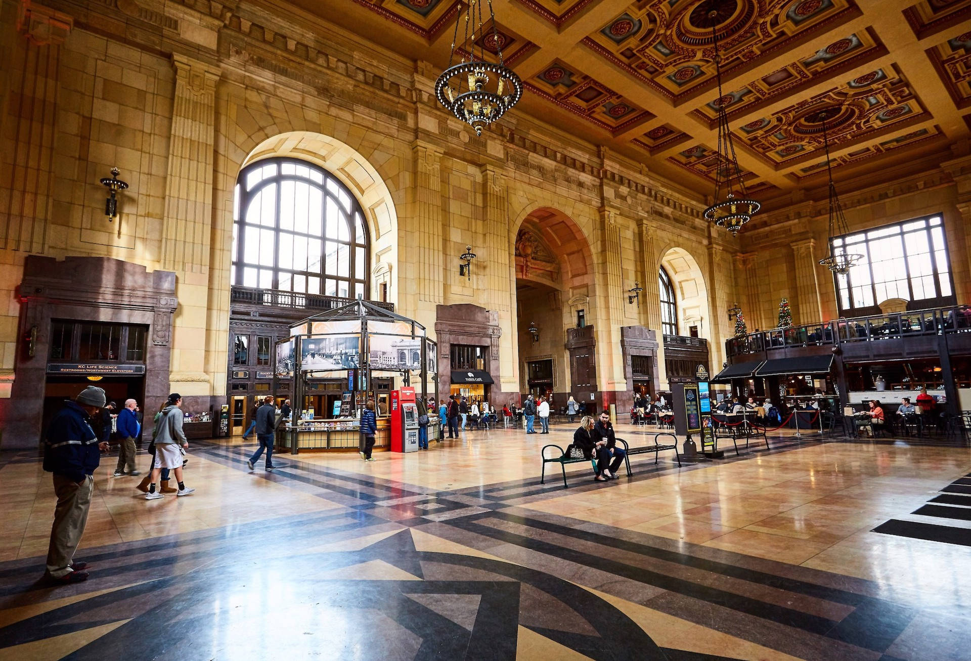 Sunlight Filtering Into Union Station Background