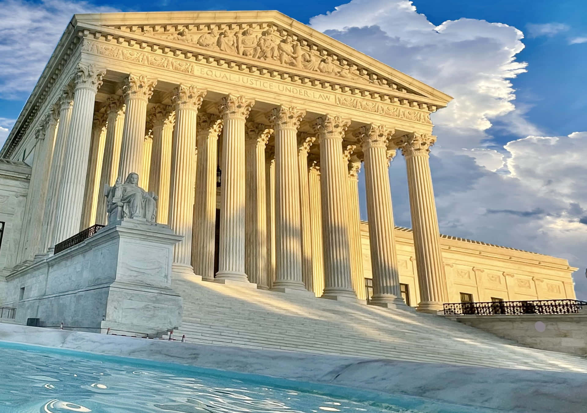 Sunlight Hitting The Supreme Court Building