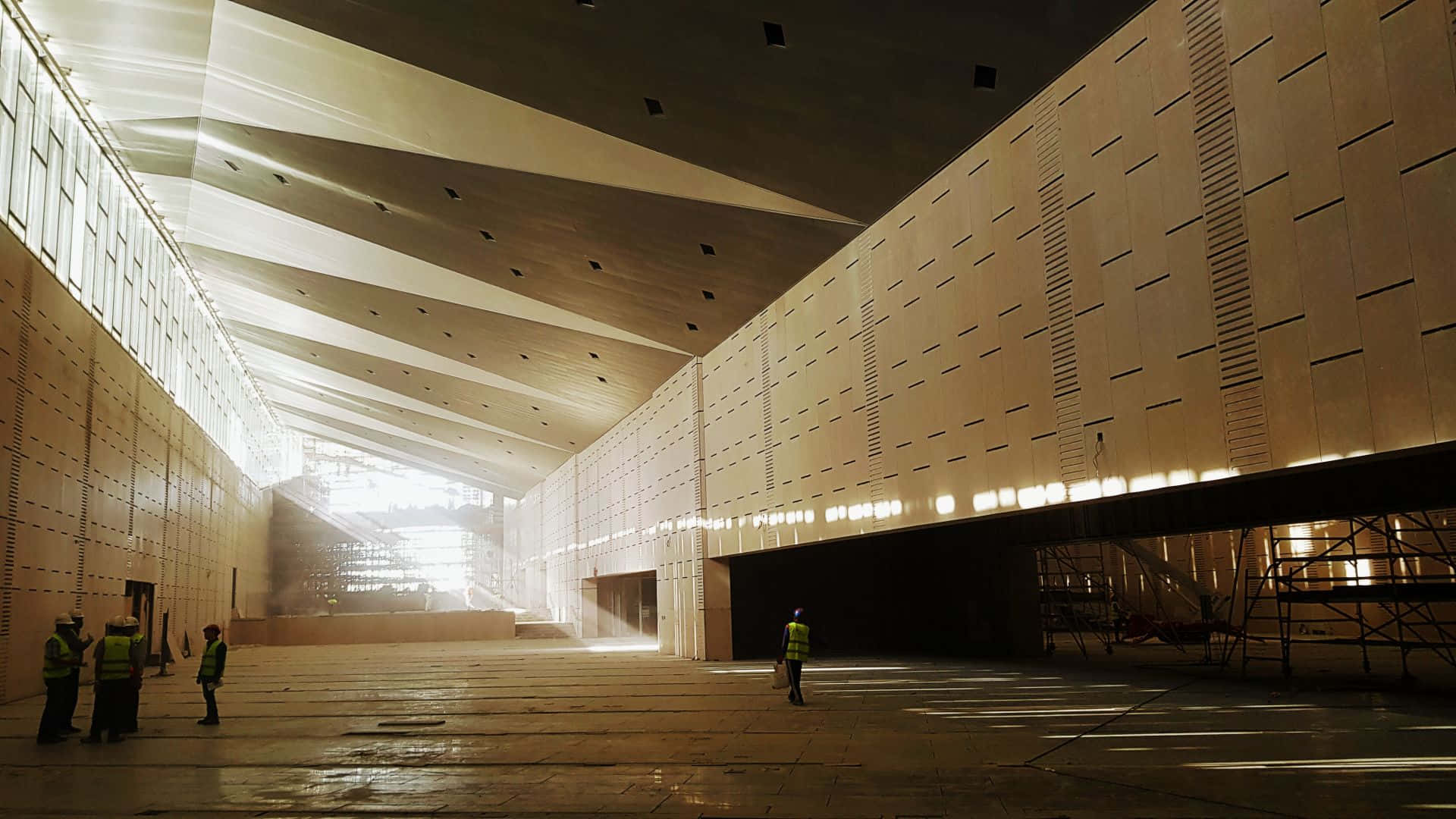Sunlight Inside The Grand Egyptian Museum