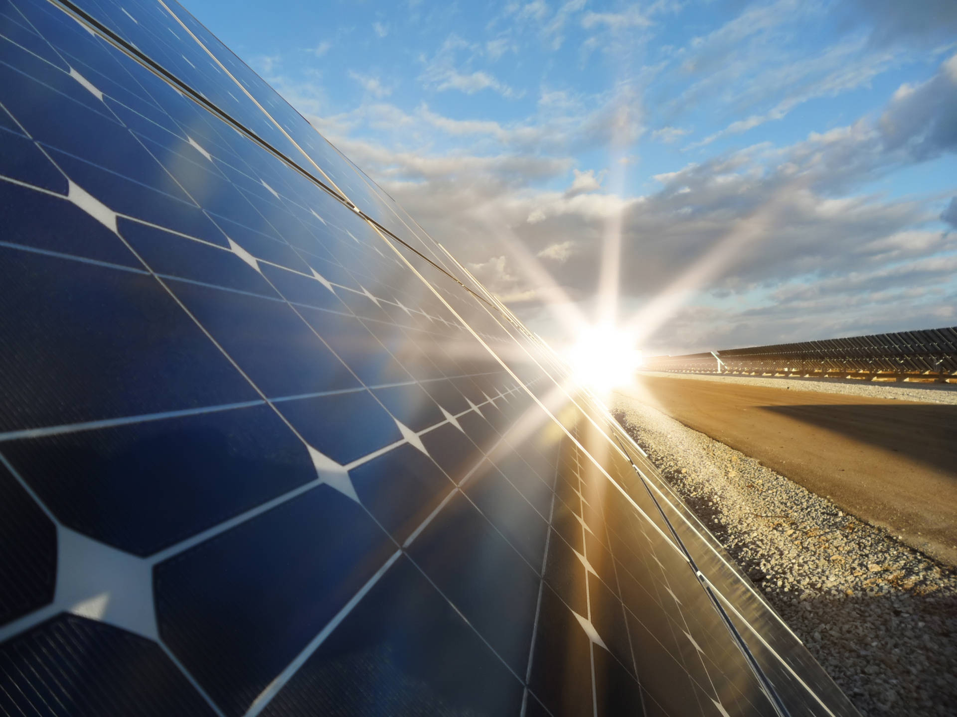 Sunlit Nv Energy Solar Panels Background