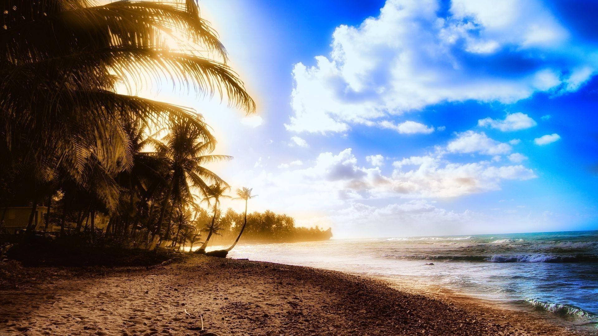 Sunny Beach 1920x1080 Hd Summer Background