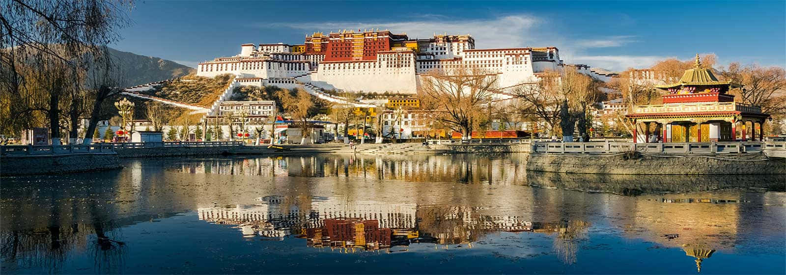 Sunny Day In Lhasa Background